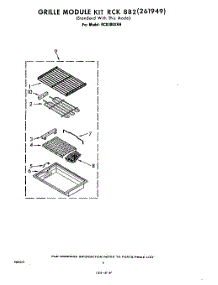 04 - Rck882(261949) parts for Whirlpool Cooktop RC8300XKH from AppliancePartsPros.com