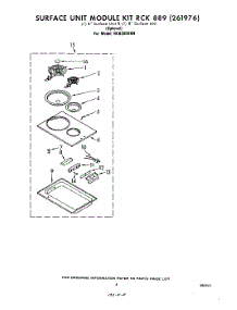05 - Rck889(261976) parts for Whirlpool Cooktop RC8300XKH from AppliancePartsPros.com