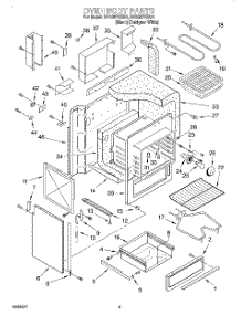 04 - Oven Body parts for Whirlpool Range RS385PXEB0 from AppliancePartsPros.com