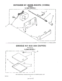 10 - Rotisserie Kit Rck 892 (242886) parts for Whirlpool Range RS576PXL1 from AppliancePartsPros.com