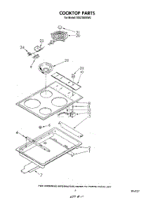 04 - Cooktop parts for Whirlpool Range RS6700XKW3 from AppliancePartsPros.com