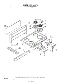 03 - Section parts for Whirlpool Oven RGE3210W0 from AppliancePartsPros.com