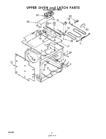 04 - Upper Oven And Latch parts for Whirlpool Oven RGE1700P2 from AppliancePartsPros.com