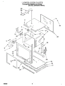 03 - Lower Oven parts for Whirlpool Oven RB170PXBQ0 from AppliancePartsPros.com