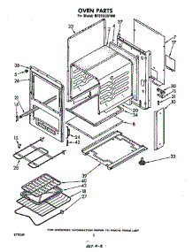 Oven Body parts for Whirlpool Range RF010ESPW0 from AppliancePartsPros.com