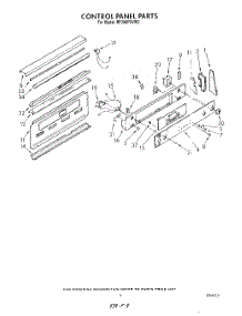 03 - Control Panel parts for Whirlpool Range RF396PXVW2 from AppliancePartsPros.com