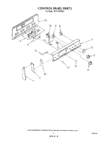 03 - Control Panel parts for Whirlpool Range RF317PXWW1 from AppliancePartsPros.com