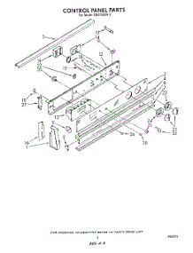 03 - Control Panel parts for Whirlpool Range RS6750XVW0 from AppliancePartsPros.com