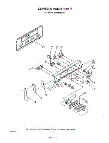 03 - Control Panel parts for Whirlpool Range RF316EXPW0 from AppliancePartsPros.com