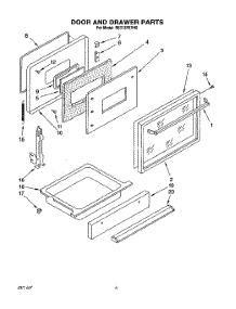 05 - Door And Drawer parts for Whirlpool Range RS313PXYH0 from AppliancePartsPros.com