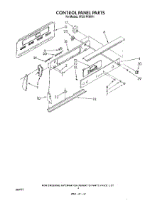 03 - Control Panel parts for Whirlpool Range RF391PXWW1 from AppliancePartsPros.com