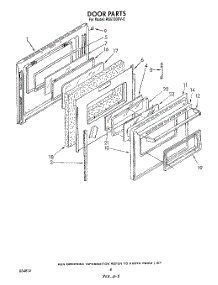 06 - Door parts for Whirlpool Range RS6750XVW0 from AppliancePartsPros.com