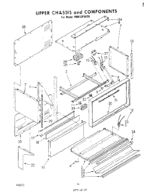 06 - Upper Chassis And Components parts for Whirlpool Range RM973PXKT0 from AppliancePartsPros.com