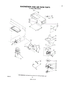 10 - Magnetron And Air Flow parts for Whirlpool Range RM973PXKT0 from AppliancePartsPros.com