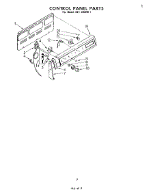 03 - Control Panel parts for Whirlpool Range RFE3000W1 from AppliancePartsPros.com