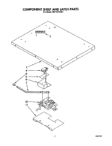 06 - Component Shelf And Latch parts for Whirlpool Oven RM778PXXB1 from AppliancePartsPros.com