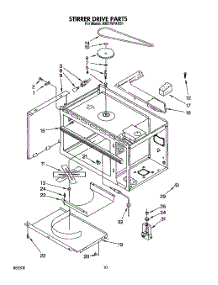 08 - Stirrer Drive parts for Whirlpool Oven RM778PXXB1 from AppliancePartsPros.com