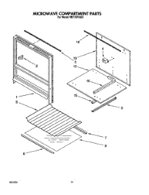 09 - Microwave Compartment parts for Whirlpool Oven RM778PXXB1 from AppliancePartsPros.com