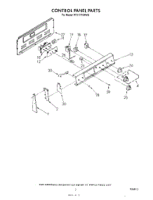 03 - Control Panel parts for Whirlpool Range RF317PXWW0 from AppliancePartsPros.com