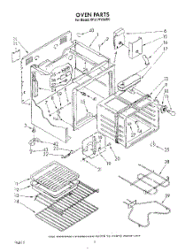 05 - Oven parts for Whirlpool Range RF317PXWW0 from AppliancePartsPros.com