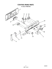 03 - Control Panel parts for Whirlpool Range RF306BXVN0 from AppliancePartsPros.com