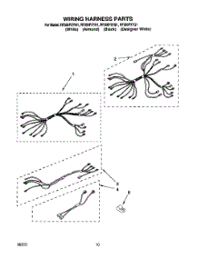 05 - Wiring Harness parts for Whirlpool Range RF366PXYW1 from AppliancePartsPros.com