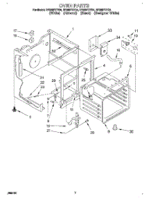 04 - Oven parts for Whirlpool Range RF366PXYB4 from AppliancePartsPros.com