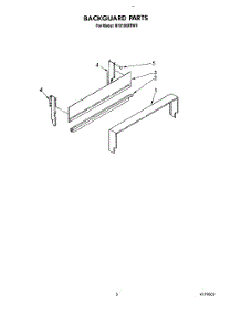 04 - Backguard parts for Whirlpool Range RF0100XRW0 from AppliancePartsPros.com