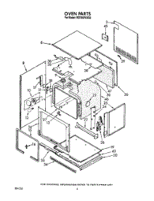 03 - Oven parts for Whirlpool Oven RB760PXXB2 from AppliancePartsPros.com