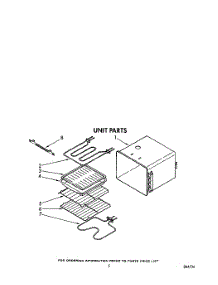 04 - Unit parts for Whirlpool Oven RB760PXXB2 from AppliancePartsPros.com