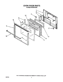 05 - Oven Door parts for Whirlpool Oven RB760PXXB2 from AppliancePartsPros.com