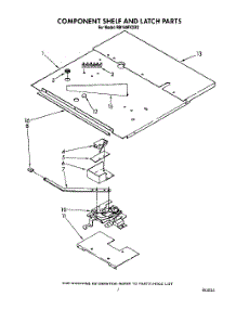 06 - Component Shelf And Latch parts for Whirlpool Oven RB760PXXB2 from AppliancePartsPros.com