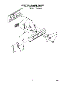 02 - Control Panel parts for Whirlpool Range RF376PCYW3 from AppliancePartsPros.com