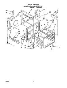 05 - Oven parts for Whirlpool Range RF376PCYW3 from AppliancePartsPros.com