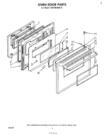 05 - Oven Door , Literature And Optional parts for Whirlpool Range RS6700XKW0 from AppliancePartsPros.com