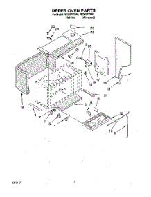 06 - Upper Oven parts for Whirlpool Range RE960PXYW1 from AppliancePartsPros.com