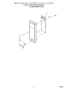 09 - Microwave Control Panel parts for Whirlpool Oven RM770PXBQ0 from AppliancePartsPros.com