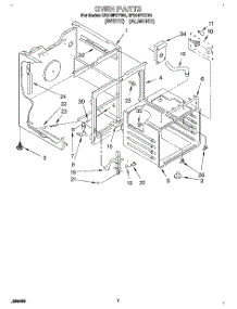 05 - Oven parts for Whirlpool Range RF316PXYW4 from AppliancePartsPros.com