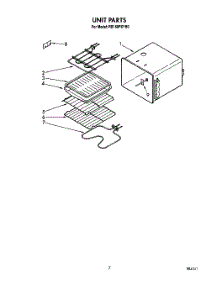 05 - Unit parts for Whirlpool Oven RB160PXYB0 from AppliancePartsPros.com