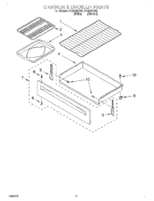 04 - Drawer And Broiler parts for Whirlpool Range FES364EW0 from AppliancePartsPros.com