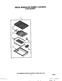 07 - Grille Module Kit Rck891-2 (816531) parts for Whirlpool Range RS575PXR5 from AppliancePartsPros.com