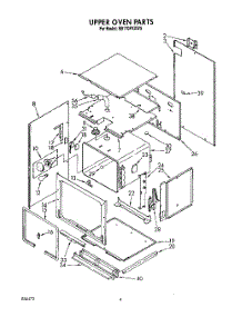 03 - Upper Oven parts for Whirlpool Oven RB170PXXW0 from AppliancePartsPros.com