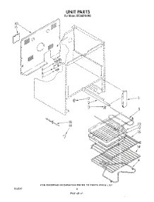 05 - Unit , Literature And Optional parts for Whirlpool Range RF398PXVW0 from AppliancePartsPros.com