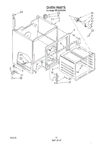 06 - Oven parts for Whirlpool Range RF398PXVW0 from AppliancePartsPros.com