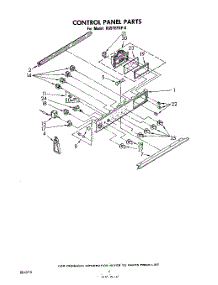 03 - Control Panel parts for Whirlpool Range RS576PXP0 from AppliancePartsPros.com