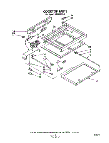 04 - Cooktop parts for Whirlpool Range RS576PXP0 from AppliancePartsPros.com