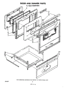 04 - Door And Drawer parts for Whirlpool Range RE960PXKW1 from AppliancePartsPros.com