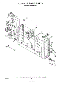 05 - Control Panel parts for Whirlpool Range RE960PXKW1 from AppliancePartsPros.com
