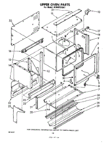 06 - Upper Oven parts for Whirlpool Range RE960PXKW1 from AppliancePartsPros.com