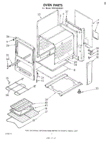 02 - Section parts for Whirlpool Range RF0100XKW1 from AppliancePartsPros.com